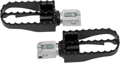 BURLY BRAND - B13-1008B - MX Foot Pegs - Passenger - Black/Chrome