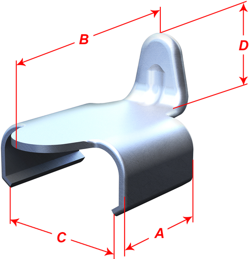 CAMSO - AFT120106 - Guide Track Clips - 0.625" Clip Length - 10 Pack