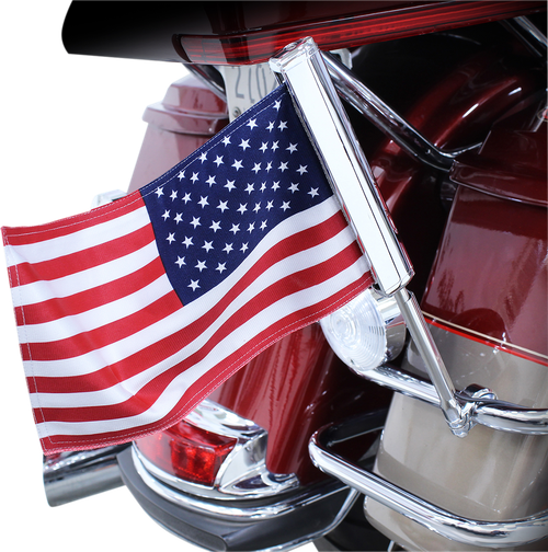 CIRO - 70600 - LED Flagpole - U.S. Flag - Chrome