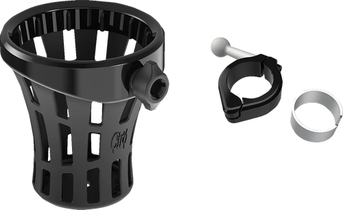 CIRO - 55915 - Gen 2 Drink Holder - Big Ass - Black - Black 1-1/8"/1-1/4" Handlebar Mount