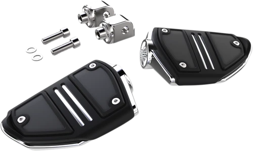CIRO - 61406 - Twin Rail Foot Pegs - With Mount - Chrome