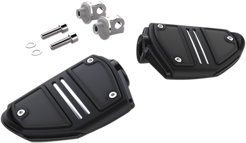 CIRO - 61425 - Twin Rail Foot Pegs - With Mount - Black