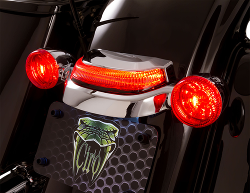 CIRO - 40153 - Taillight - Smoke Lens - Chrome