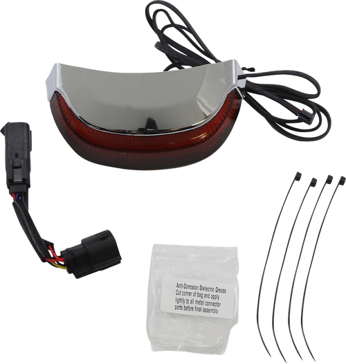 CIRO - 40173 - Taillight - Red Lens - Chrome
