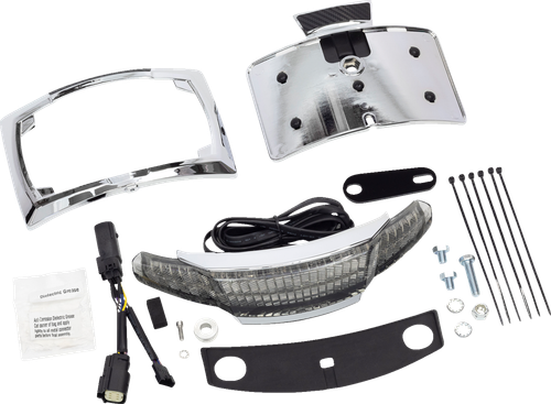 CIRO - 40254 - Taillight/License Plate Frame - Chrome - Smoke Lens