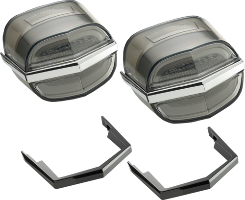 CIRO - 40933 - Taillights - Light Smoke Lens - Tri Glide