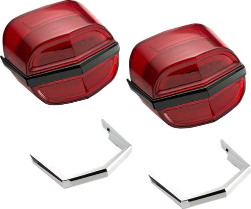 CIRO - 40931 - Taillights - Red Lens - Tri Glide