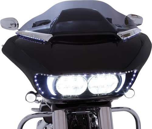 CIRO - 11050 - LED Windshield Trim - Chrome - FLTR
