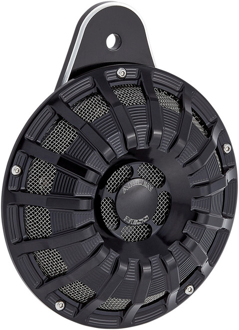 ARLEN NESS - 70-262 - Custom Horn - 15 Spoke - Black - XL