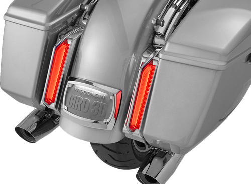 CIRO - 42050 - Filler Panel Tail Lights - Smoke Lens - Chrome