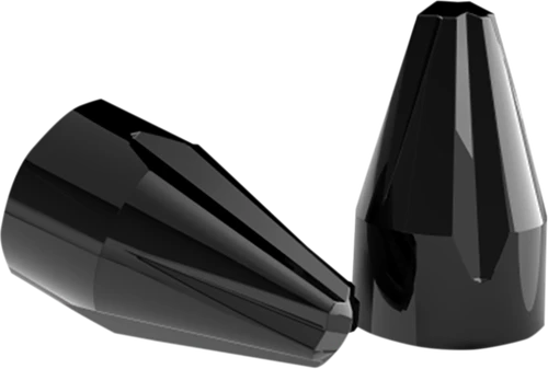 CIRO - 70026 - Caps - Engine/Bolt/Cover - Fluted/Spike - Black - Twin Cam