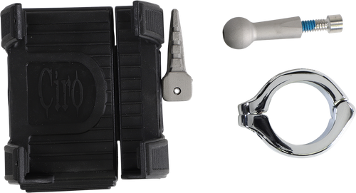 CIRO - 50314 - Phone Holder - 1-1/4" Handlebar Mount - Chrome