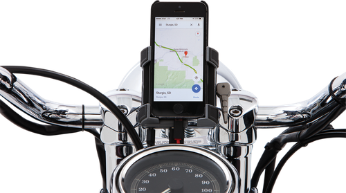 CIRO - 50314 - Phone Holder - 1-1/4" Handlebar Mount - Chrome