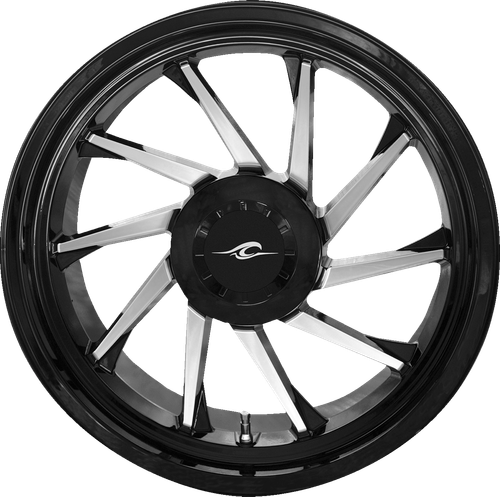 COASTAL MOTO - 3D-HURR-187T-BC - Wheel - Hurricane 3D - Rear Right - Black/Chrome - 18" - Trike