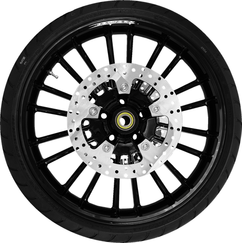 COASTAL MOTO - PKG-ATL213SB-24ABST - Atlantic Front Wheel - Black (21") | Rotor (12.6) | Dunlop AE Tire (130/60B21)