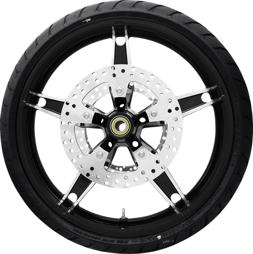 COASTAL MOTO - PKG-DAY213BC-24ABST - Daytona Front Wheel - Black Cut (21") | Rotor (12.6) | Dunlop AE Tire (130/60B21)