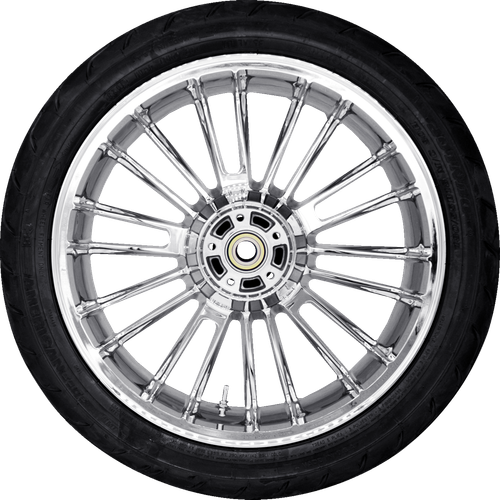 COASTAL MOTO - PKG2-ATL185CH-ABST - Atlantic Rear Wheel - Chrome (18") | Dunlop AE2 Tire (180/55B18)