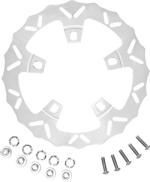 COASTAL MOTO - CM-FR-320DRP - Brake Rotor - 320 mm - Front - Polished - '24 FLHX/FLTR