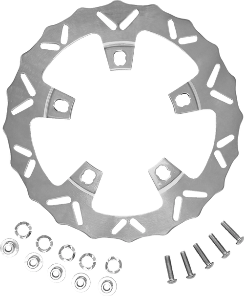 COASTAL MOTO - CM-FR-320DRSS - Brake Rotor - 320 mm - Front - Stainless - '24 FLHX/FLTR