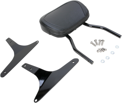 COBRA - 602-1301B - Round Sissy Bar - Standard - Black - Softail