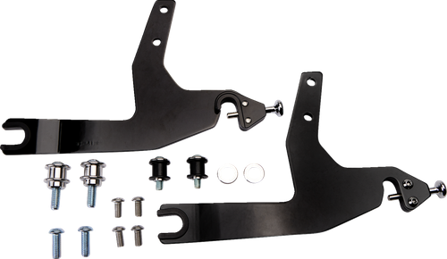 COBRA - 602-2041B - Backrest Kit - 14" - Black - Softail