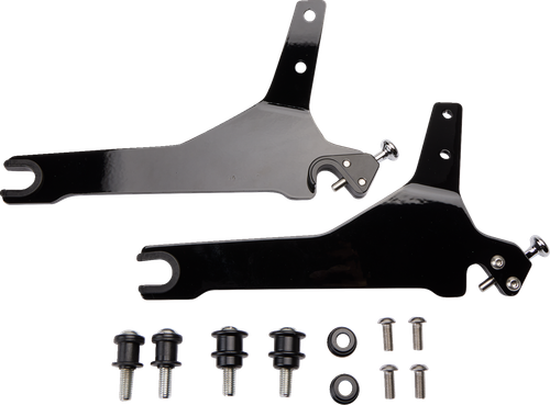 COBRA - 602-2007B - Backrest Kit - 14" - Black - Softail