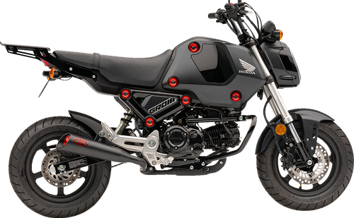COBRA - 02-4107B - Solo Luggage Rack - Formed - Black - Grom