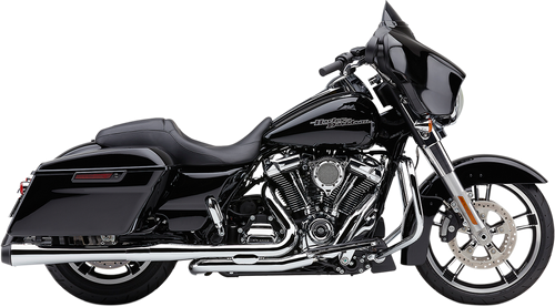 COBRA - 6208 - El Diablo Slip-On Mufflers - 4" - FL - Chrome with Black Tip
