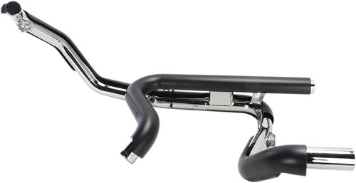 COBRA - 6253DBRB1 - Powerport Dual Headpipes with Dual Bungs - Black