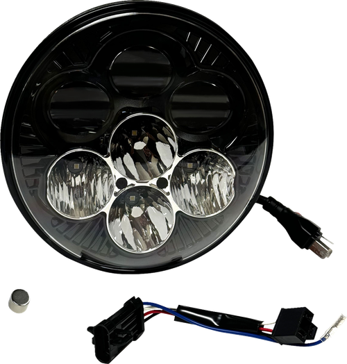 CUSTOM DYNAMICS - SD2-7-14 - Headlight - Shark Demon - LED - Color Changing