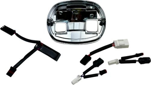 CUSTOM DYNAMICS - TL-BASE-25ST-C - Taillight Base Plate - Chrome - FLHC/FXLRS/FXLRST