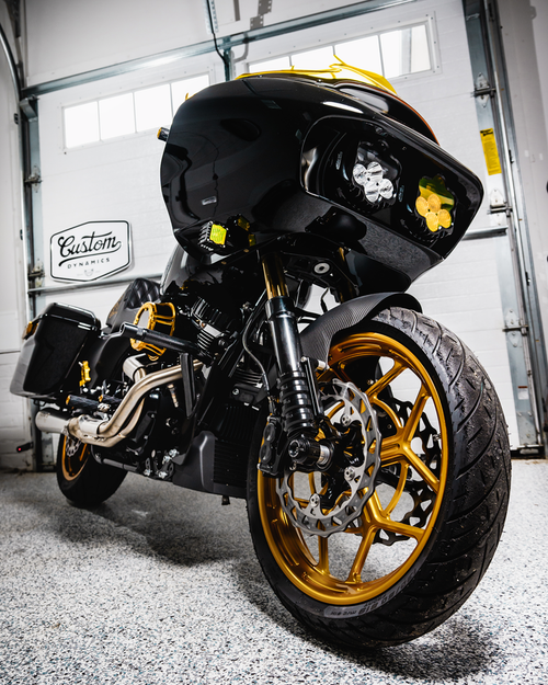 CUSTOM DYNAMICS - SD-RG-FT-YB - LED Turn Signals - Black -Yellow Lens - Road Glide