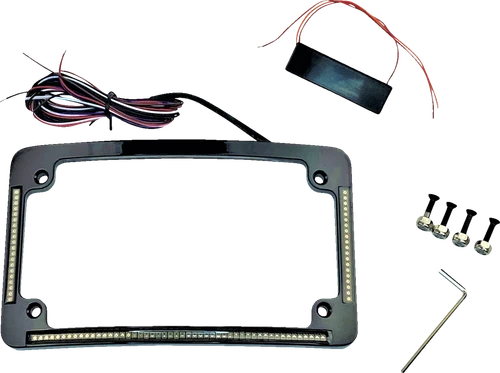 CUSTOM DYNAMICS - TF05-B - License Plate Frame - Radius - Black