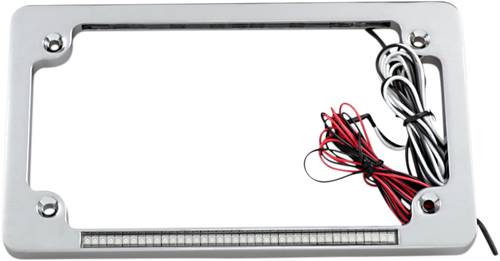 CUSTOM DYNAMICS - TF02-C - Dual License Plate Frame - Chrome