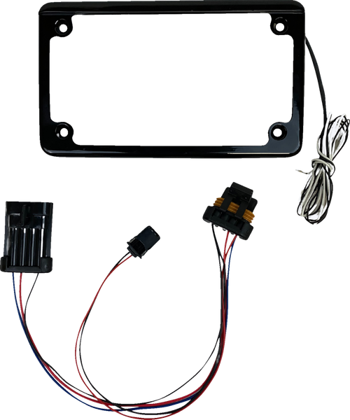 CUSTOM DYNAMICS - CD-LPF-RZRTRAIL - Lighted License Plate Frame - Gloss Black - RZR