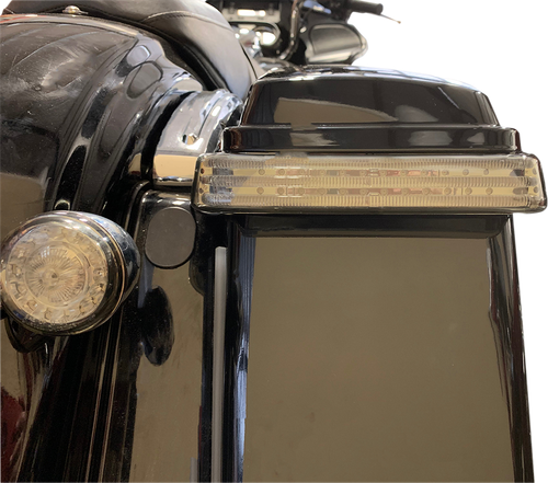 CUSTOM DYNAMICS - PB-SB-SS8-CS - Saddlebag Lights - SS8 - Chrome Smoke