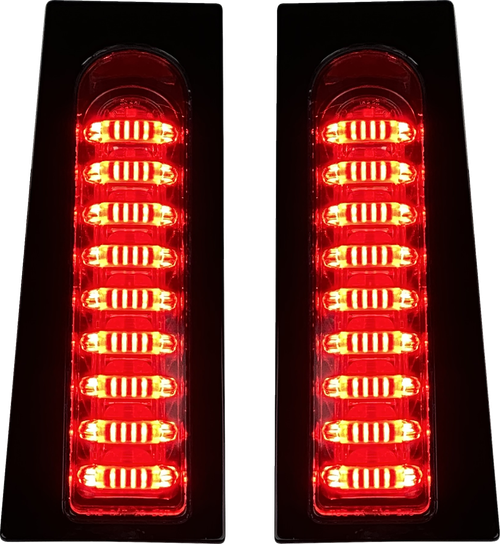 CUSTOM DYNAMICS - PB-FILL-23-SB - ProBEAM Auxiliary Fillerz - Run/Brake/Turn - Smoke Lens - Gloss Black