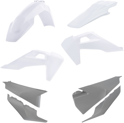 ACERBIS - 2791556812 - Standard Body Kit - '20 OEM White/Gray - Husqvarna - TE '20-'23
