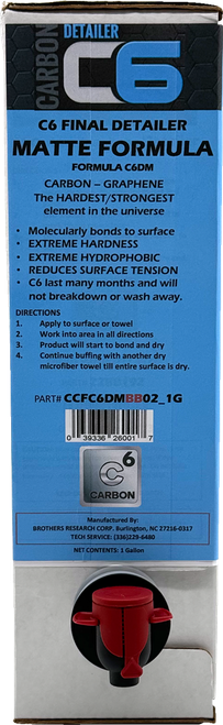 CYCLE CARE FORMULAS - CCFC6MBB02_1G - C6 Matte Detailer - Bag in Box - 1 U.S. Gal.