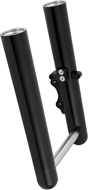 ARLEN NESS - 06-551 - Fork Legs - Black Anodized - Hot Legs - Custom Single Disc - Smooth - '07-'17 FLST