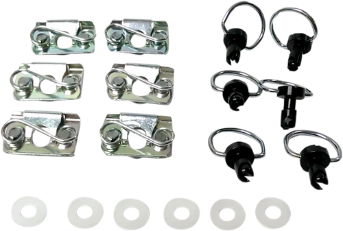 CYCLE PERFORMANCE PROD. - CPP/9030BK - D-Ring Kit - Black Clips