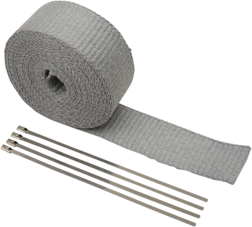 CYCLE PERFORMANCE PROD. - CPP/9056 - Fiberglass Exhaust Wrap Kit - Silver - 2" x 25'