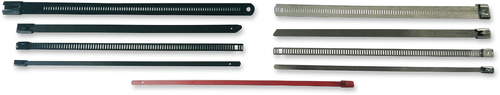 CYCLE PERFORMANCE PROD. - CPP/9171 - Fat Width Stainless Steel Tie Wrap - Silver - 14" - 4 Pack