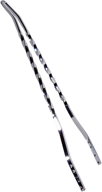 CYCLE VISIONS - CV-8042B - Twisted Sticks Sissy Bar - Black - 30"