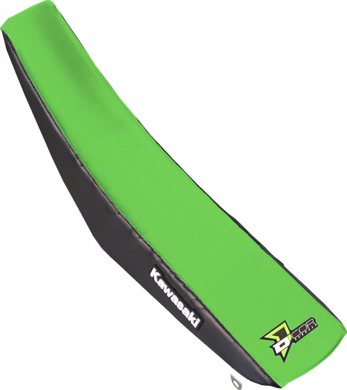 D'COR VISUALS - 30-20-455 - Seat Cover - Green/Black - KX250F/450F '12-'16