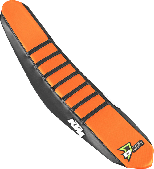D'COR VISUALS - 30-30-215 - Seat Cover - Black/Orange - SX/F '11-'16