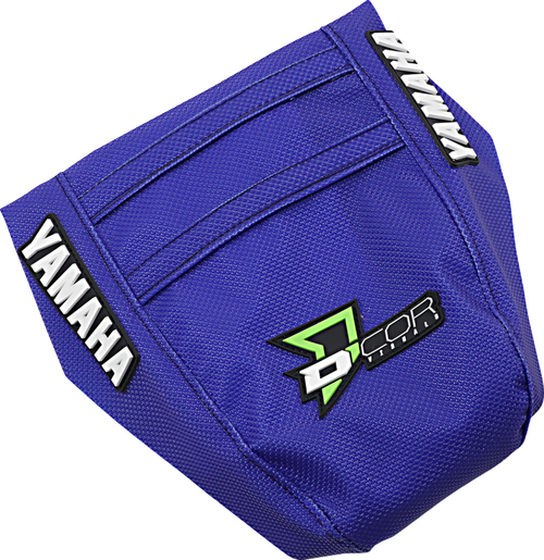 D'COR VISUALS - 30-50-132 - Seat Cover - Black/Green/Blue - YZ '02-'21