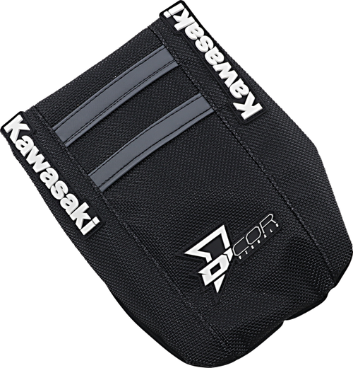 D'COR VISUALS - 30-20-481 - Seat Cover - Black/Gray - KX '19-'26