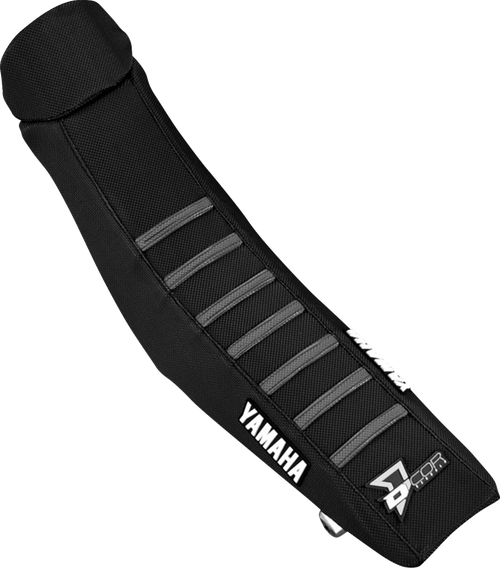 D'COR VISUALS - 30-50-147 - Seat Cover - Black w/ Gray Ribs - YZ '22-'26