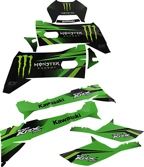 D'COR VISUALS - 20-20-291 - Complete Graphics Kit - Monster - 2-Door - Teryx